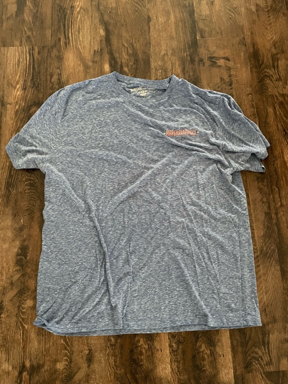 Flag & Anthem Men's Heather Blue Short Sleeve T-Shirt - Margaritaville Logo